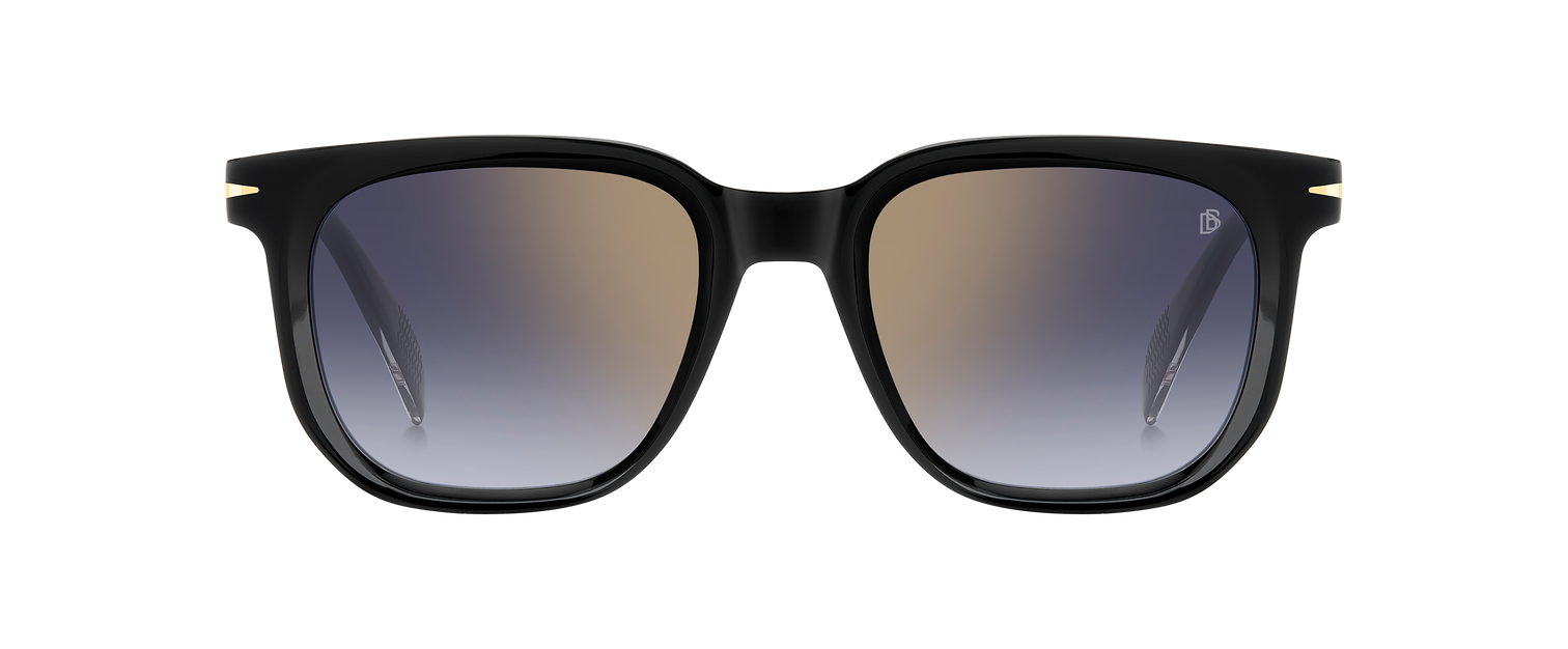 DB 7133/S - Black - Blue Shaded Gold Mirror