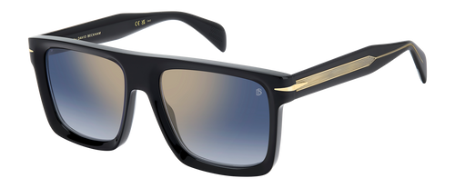 DB 7134/S - Black - Blue Shaded Gold Mirror