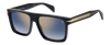 DB 7134/S - Negro - Espejo dorado sombreado azul