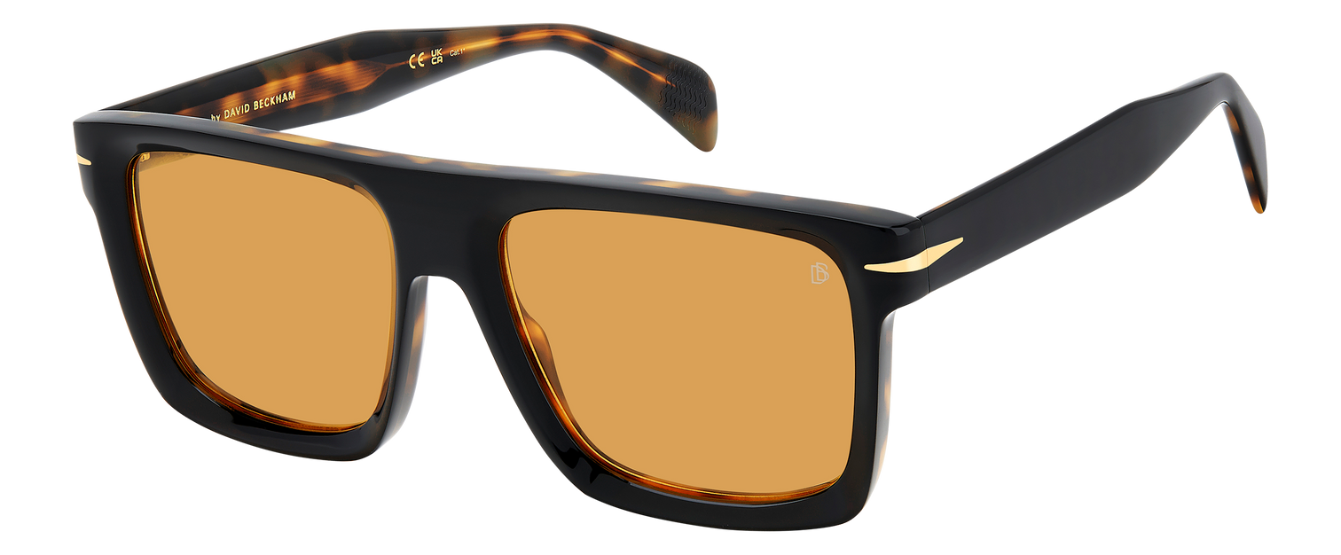 DB 7134/S - Black Havana - Orange Hight Contrast
