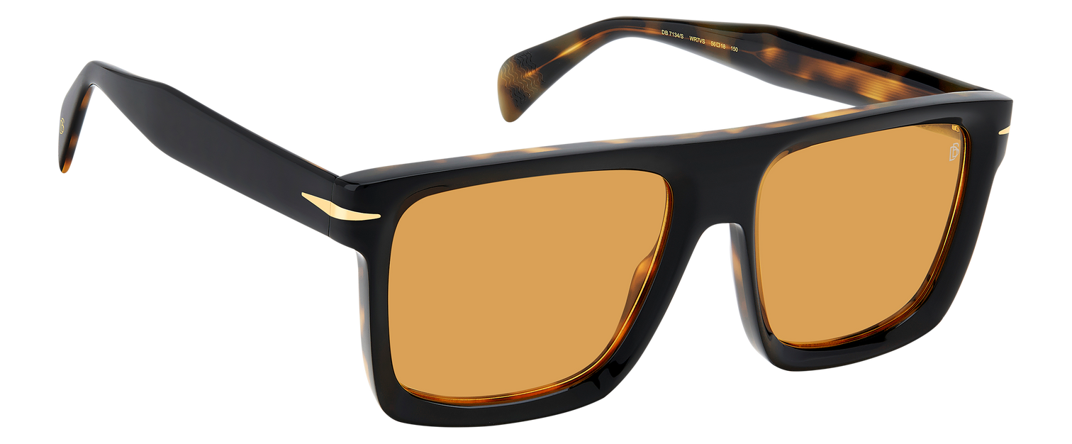 DB 7134/S - Black Havana - Orange Hight Contrast