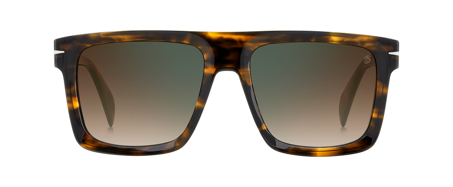 DB 7134/S - Brown Havana - Brown Shaded Green Mirror