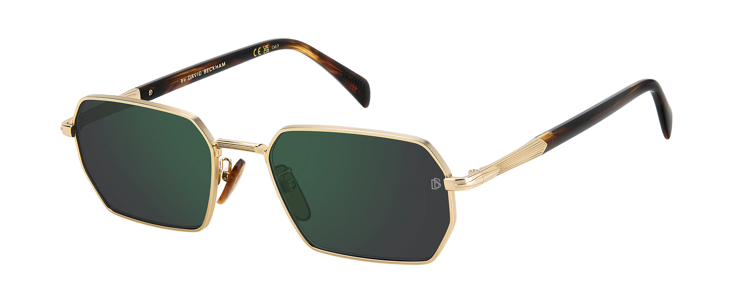 DB 1174/S - Matte Gold Havana - Green Mirror