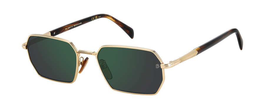 DB 1174/S - Matte Gold Havana - Green Mirror
