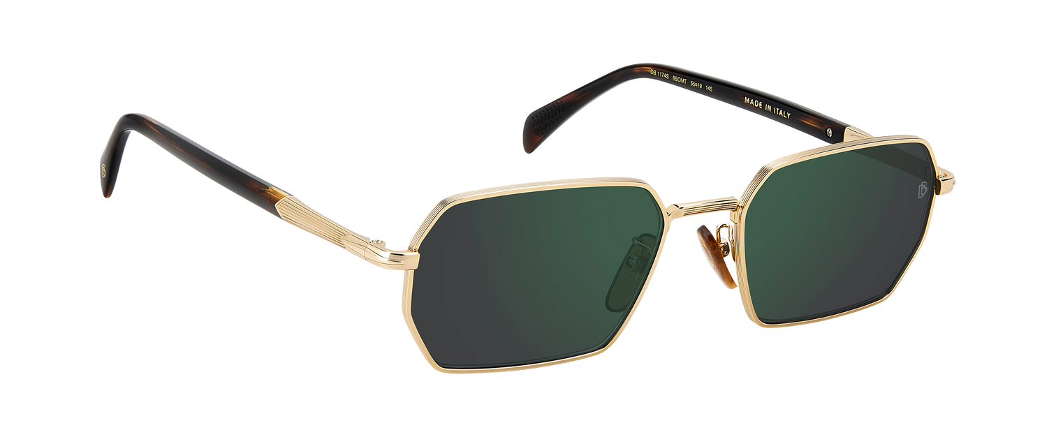 DB 1174/S - Matte Gold Havana - Green Mirror