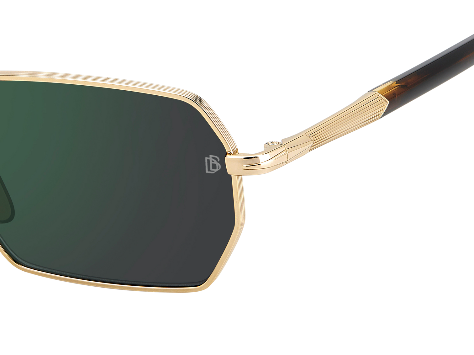 DB 1174/S - Matte Gold Havana - Green Mirror