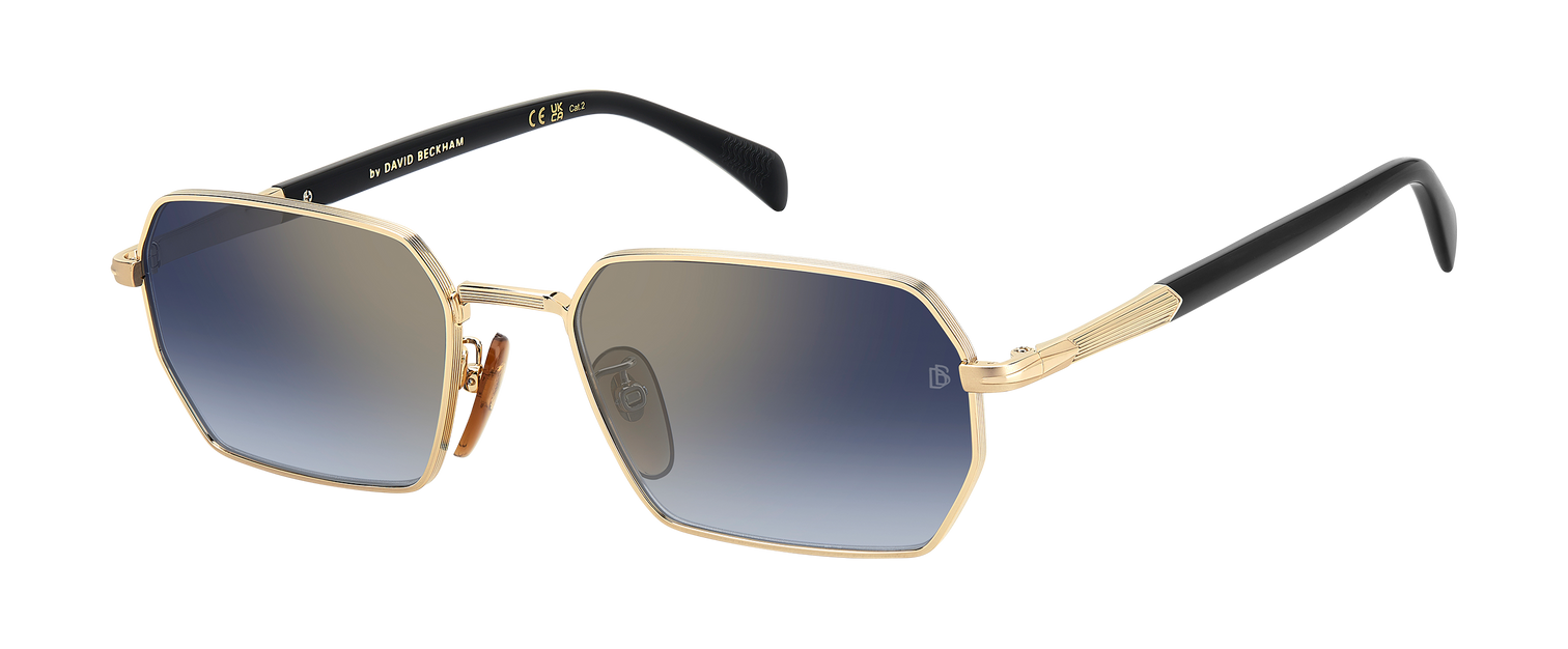 DB 1174/S - Gold Black_ - Blue Shaded Gold Mirror