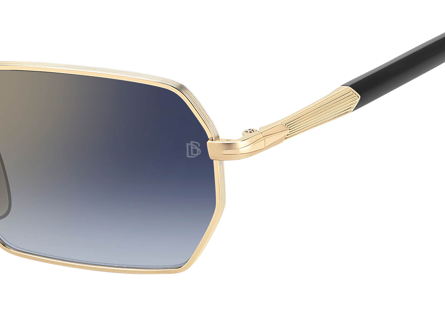 DB 1174/S - Gold Black_ - Blue Shaded Gold Mirror