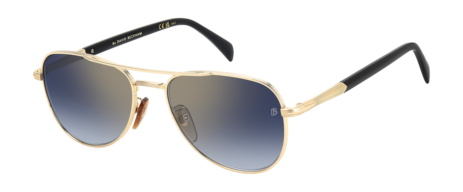 DB 1175/S - Gold Black_ - Blue Shaded Gold Mirror