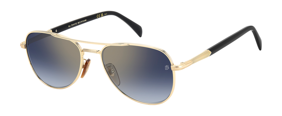 DB 1175/S - Gold Black_ - Blue Shaded Gold Mirror