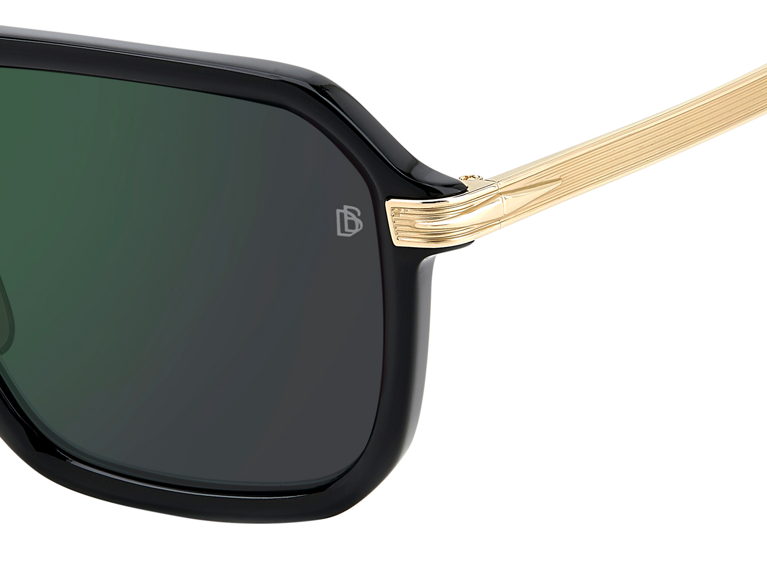 DB 7136/S - Black Gold - Green Mirror