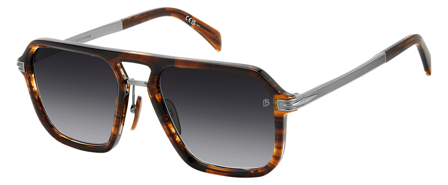 DB 7136/S - Brown Horn Ruthenium - Dark Grey Shaded