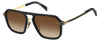 DB 7136/S - Nero opaco Oro - Nero Marrone Verde Antireflex