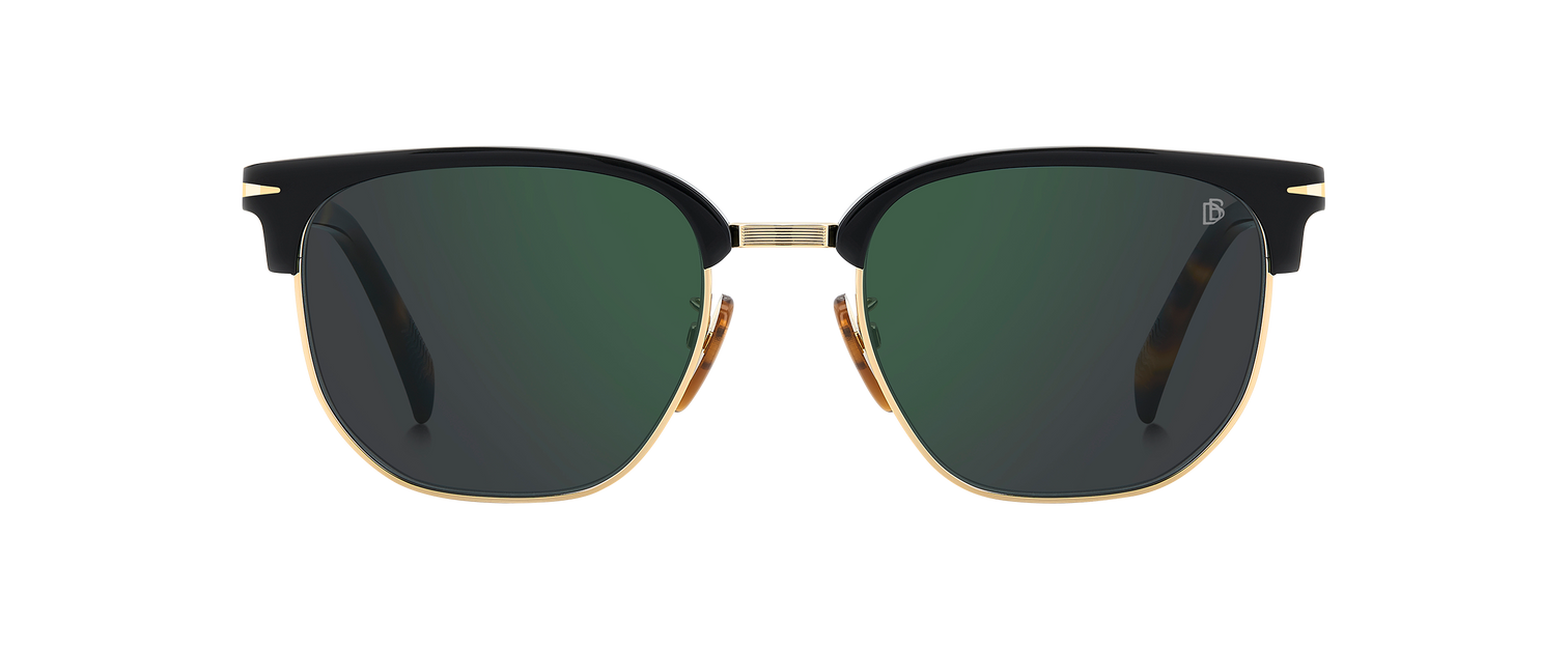 DB 1176/G/S - Black Havana Gold - Green Mirror