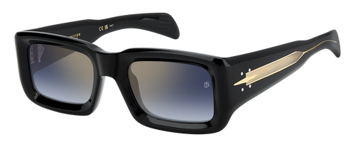 DB 7131/S - Black - Blue Shaded Gold Mirror