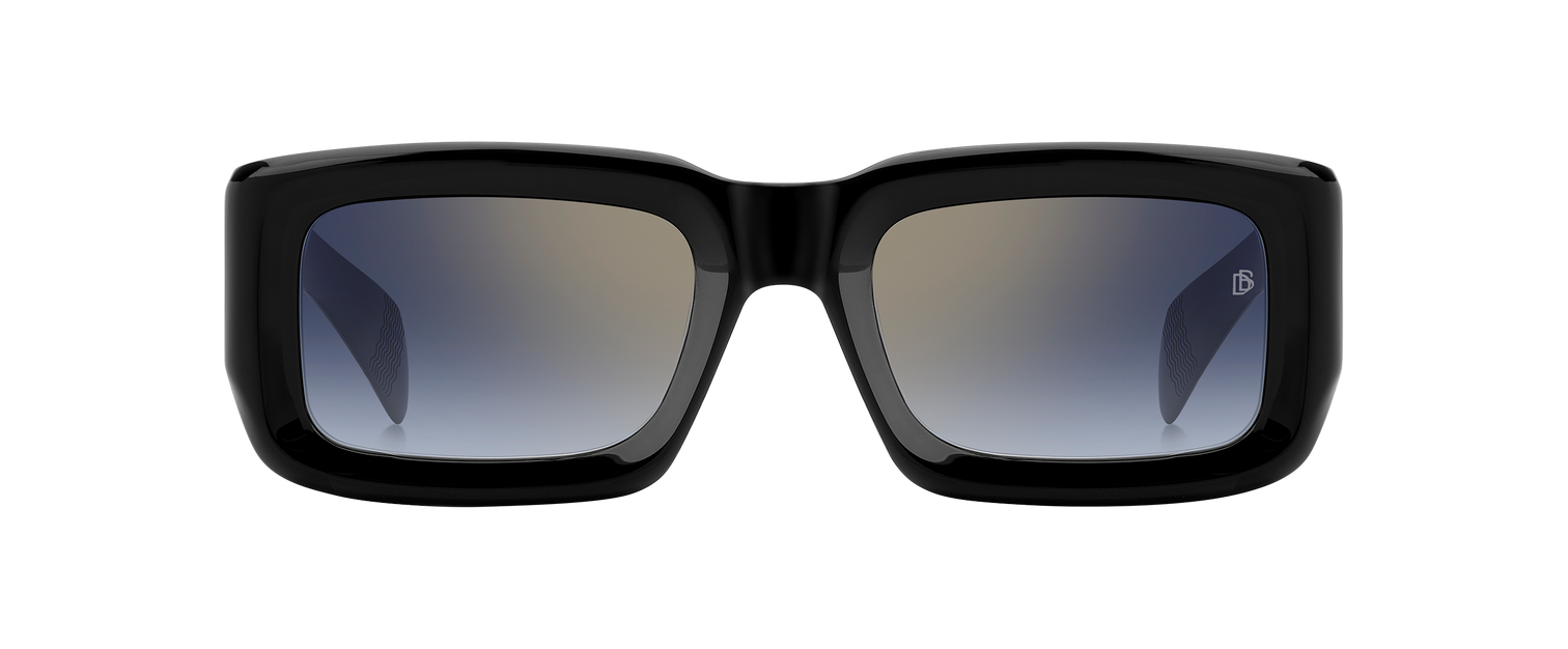 DB 7131/S - Black - Blue Shaded Gold Mirror