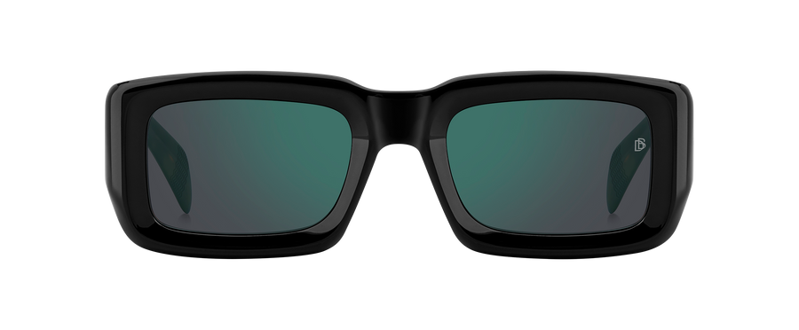 DB 7131/S - Black Havana - Green Mirror