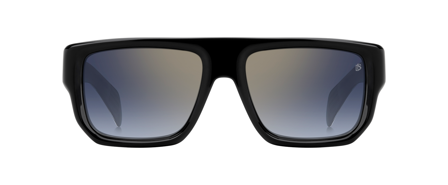 DB 7132/S - Black - Blue Shaded Gold Mirror