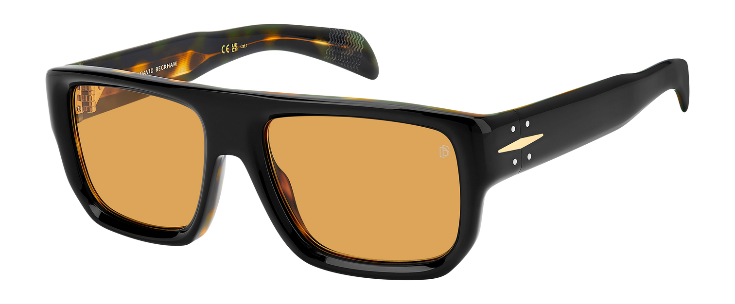 DB 7132/S - Black Havana - Orange Hight Contrast