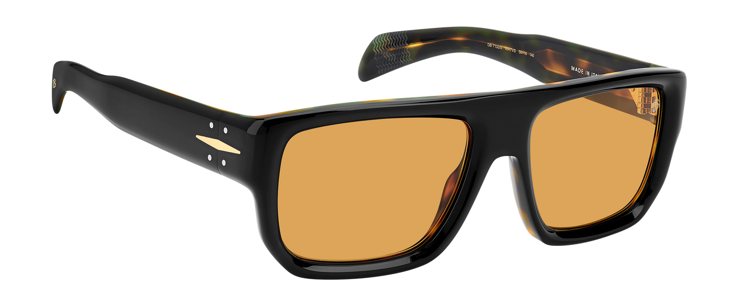 DB 7132/S - Black Havana - Orange Hight Contrast