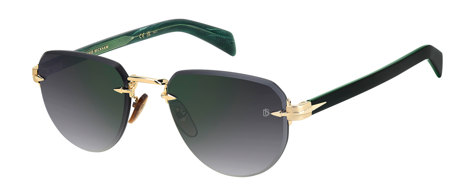 DB 7144/S - Gold Green - Grey Shaded Green Mirror