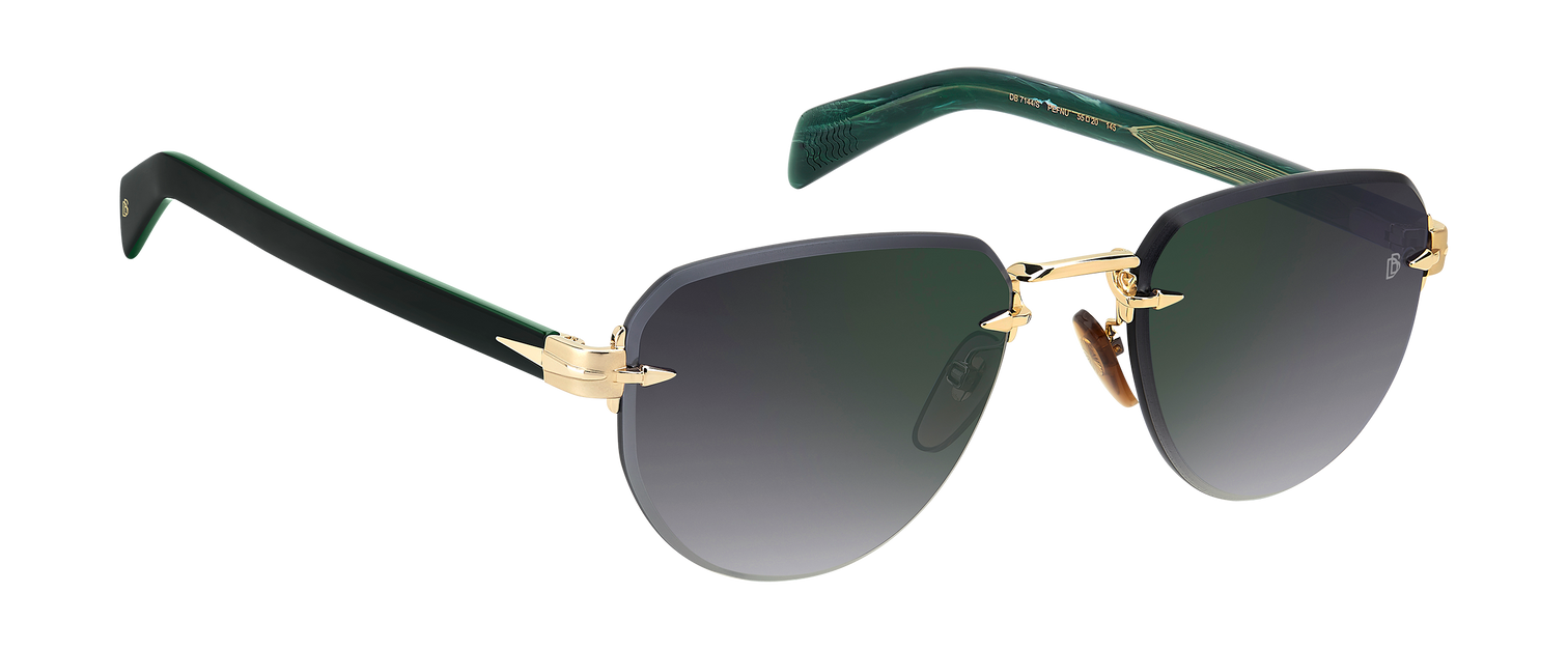 DB 7144/S - Gold Green - Grey Shaded Green Mirror