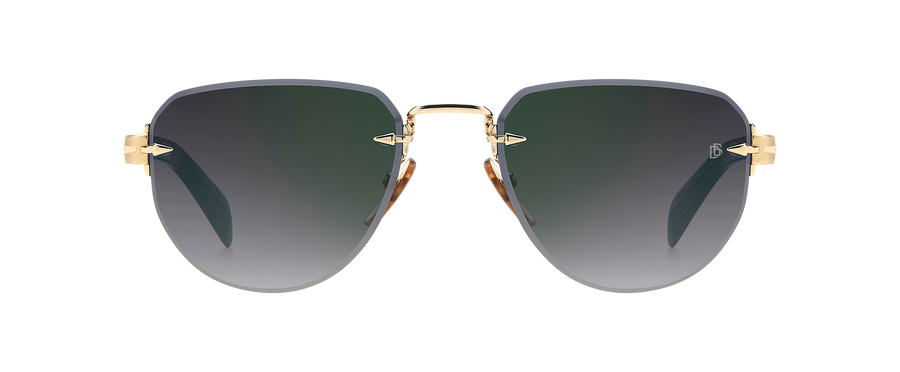 DB 7144/S - Gold Green - Grey Shaded Green Mirror