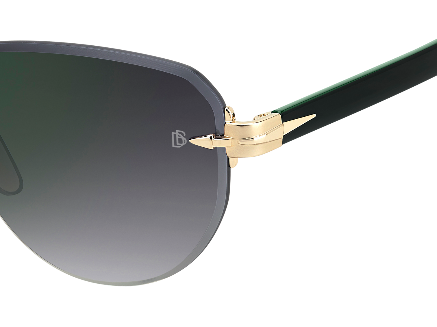 DB 7144/S - Gold Green - Grey Shaded Green Mirror