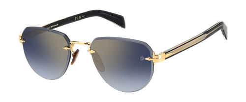 DB 7144/S - Gold Schwarz 2 - Blau schattierter Goldspiegel