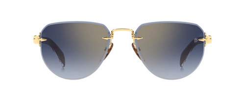 DB 7144/S - Gold Schwarz 2 - Blau schattierter Goldspiegel