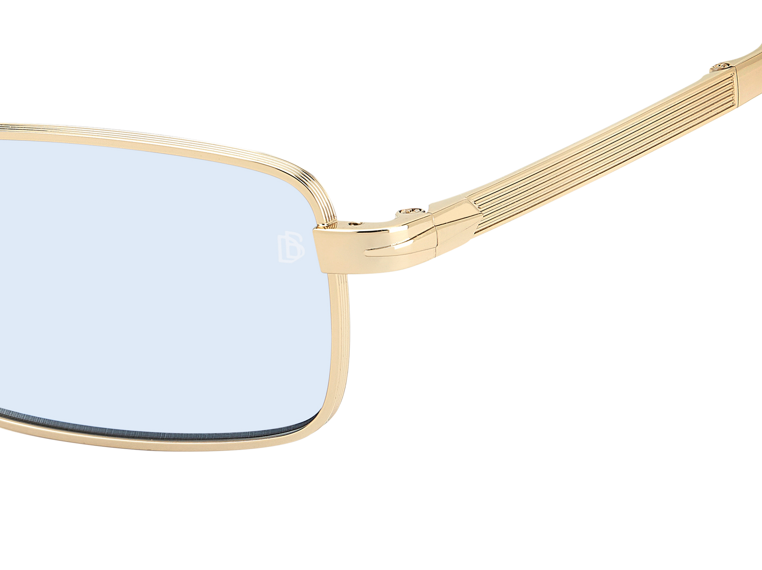 DB 99/ORIGAMI - Gold Beige Horn - Blue Mirror