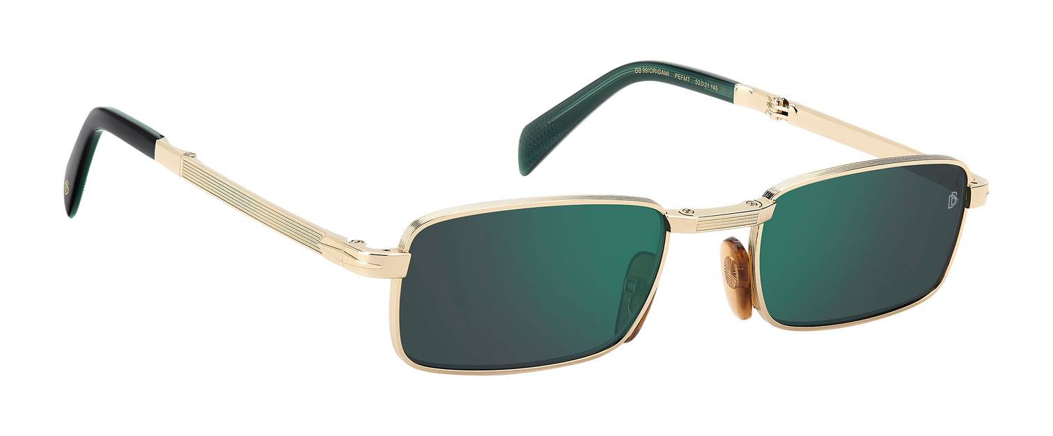 DB 99/ORIGAMI - Gold Green - Blue Mirror