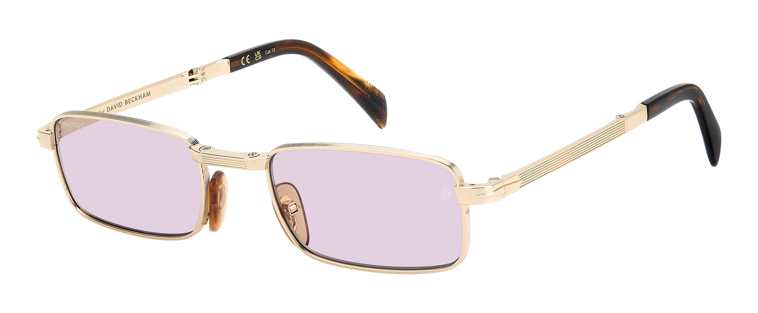 DB 99/ORIGAMI - Gold Brown Horn - Blue Mirror