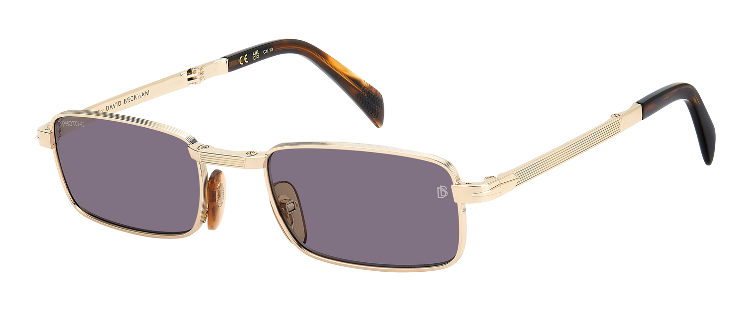 DB 99/ORIGAMI - Gold Brown Horn - Blue Mirror