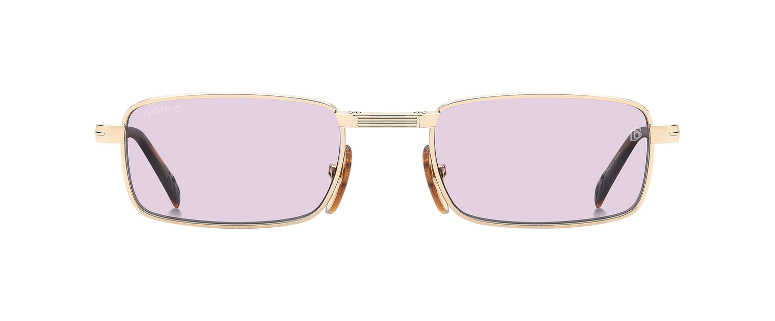 DB 99/ORIGAMI - Gold Brown Horn - Blue Mirror