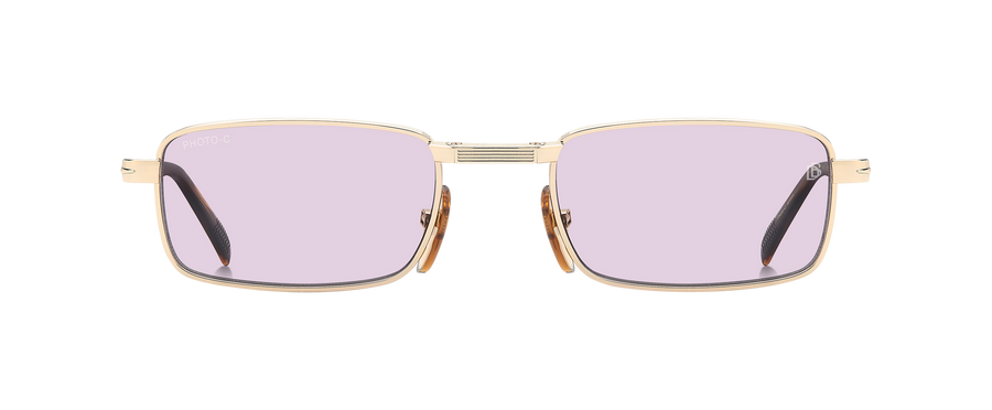 DB 99/ORIGAMI - Gold Brown Horn - Blue Mirror