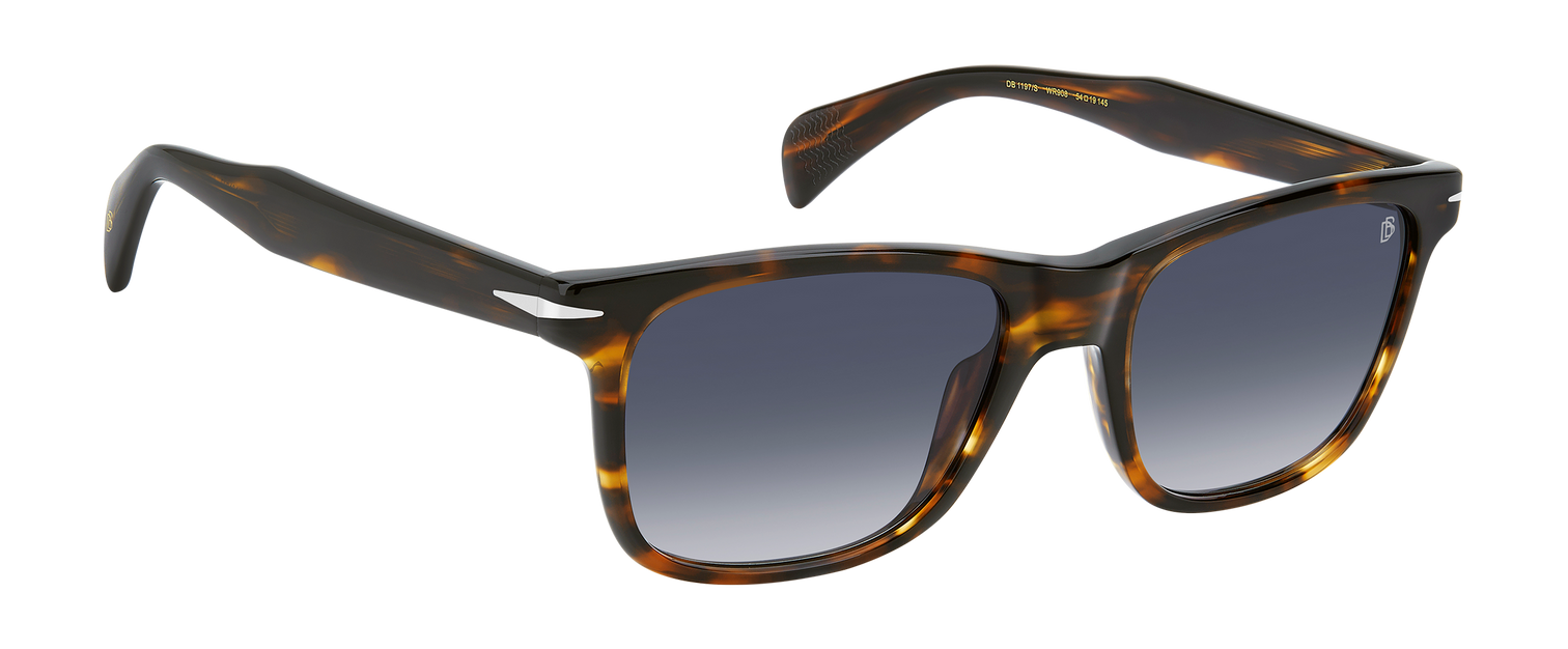 DB 1197/S - Brown Havana - Dk Blue Shaded