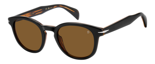 DB 1198/S - Black Striped Brown - Brown Antireflex