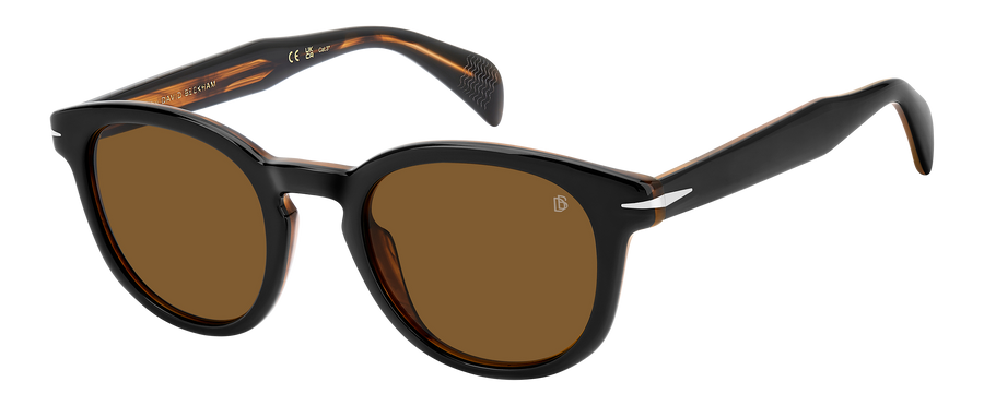 DB 1198/S - Black Striped Brown - Brown Antireflex