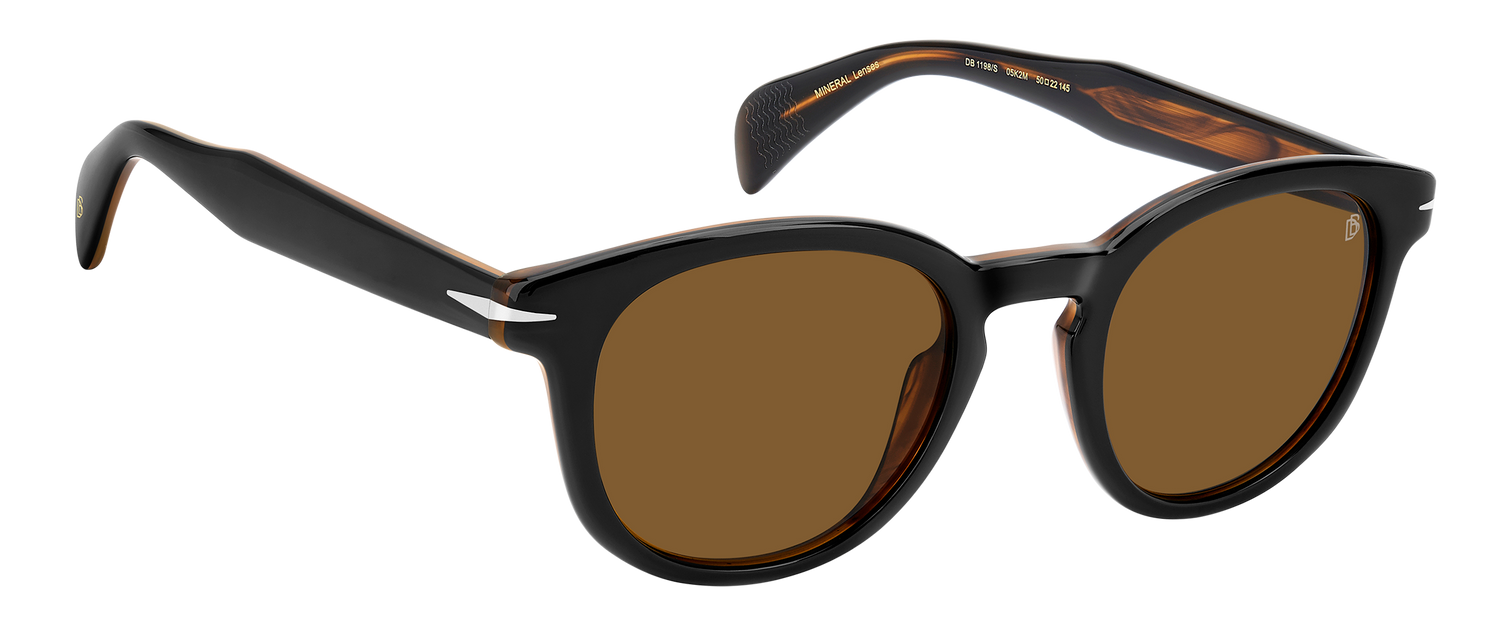 DB 1198/S - Black Striped Brown - Brown Antireflex