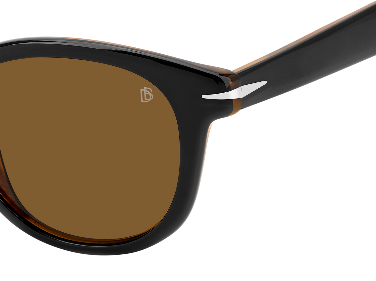 DB 1198/S - Black Striped Brown - Brown Antireflex