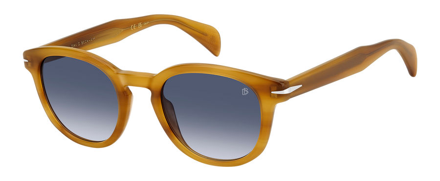 DB 1198/S - Yellow Horn - Dk Blue Shaded