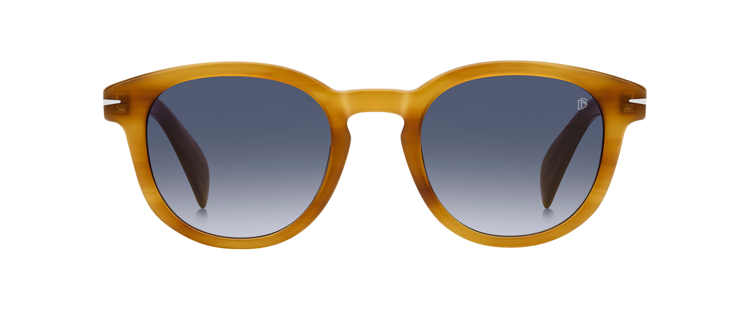 DB 1198/S - Yellow Horn - Dk Blue Shaded