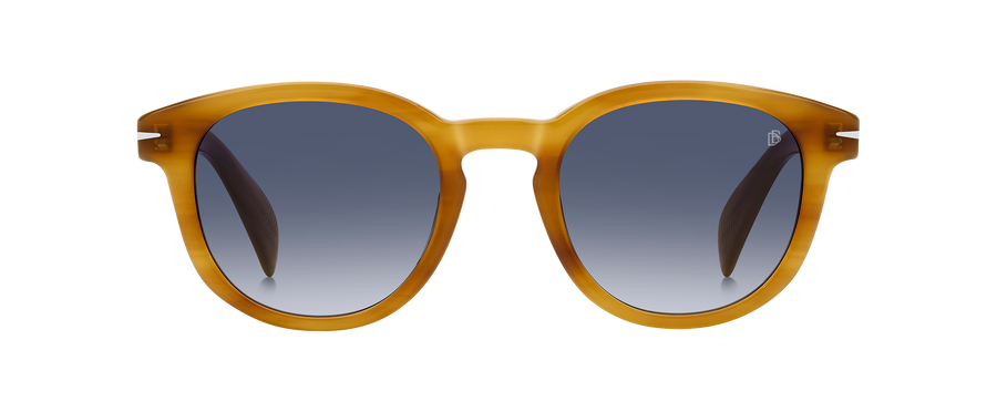 DB 1198/S - Yellow Horn - Dk Blue Shaded