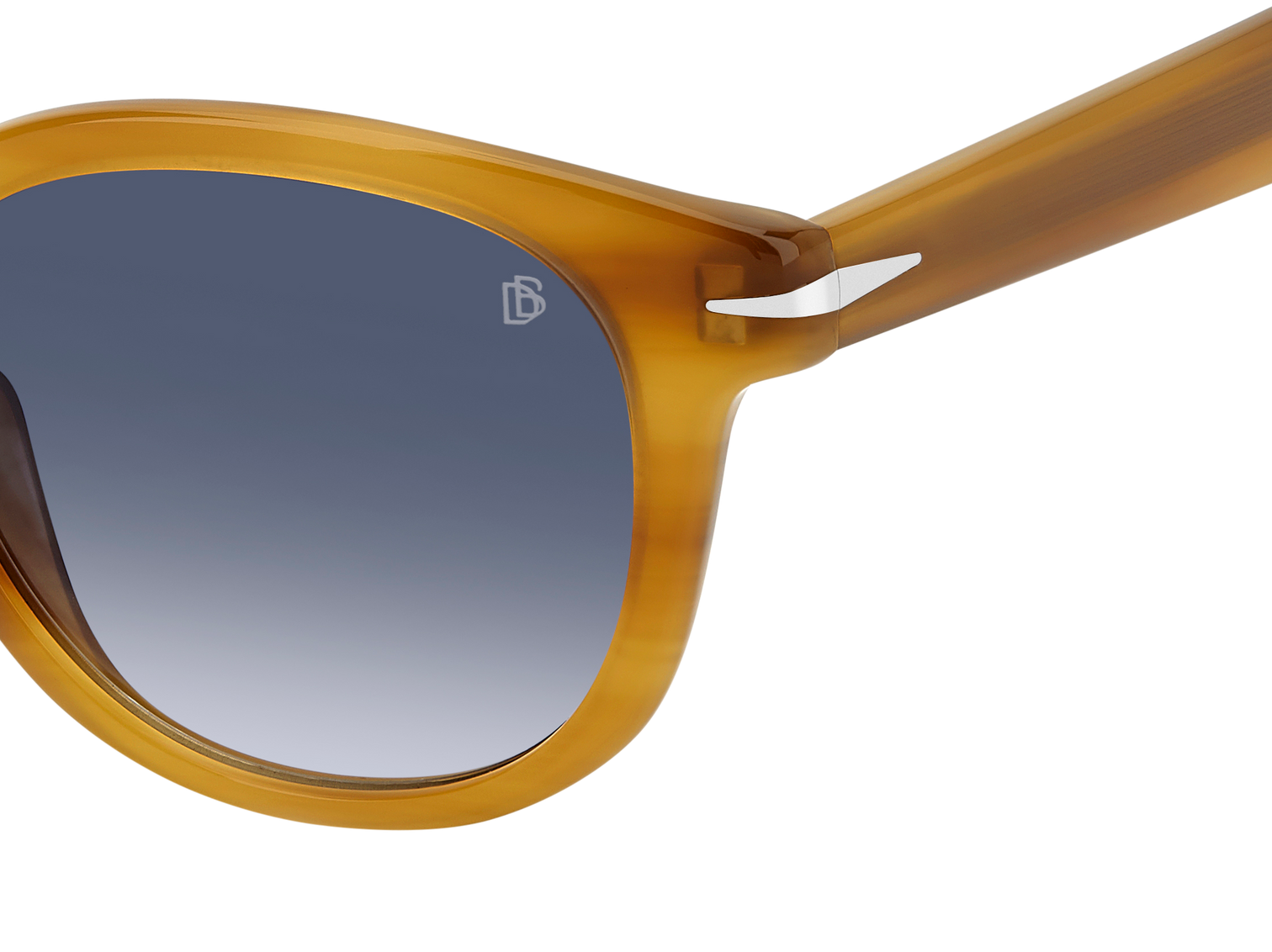 DB 1198/S - Yellow Horn - Dk Blue Shaded