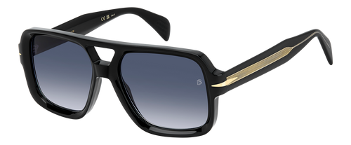 DB 7151/S - Black - Dk Blue Shaded