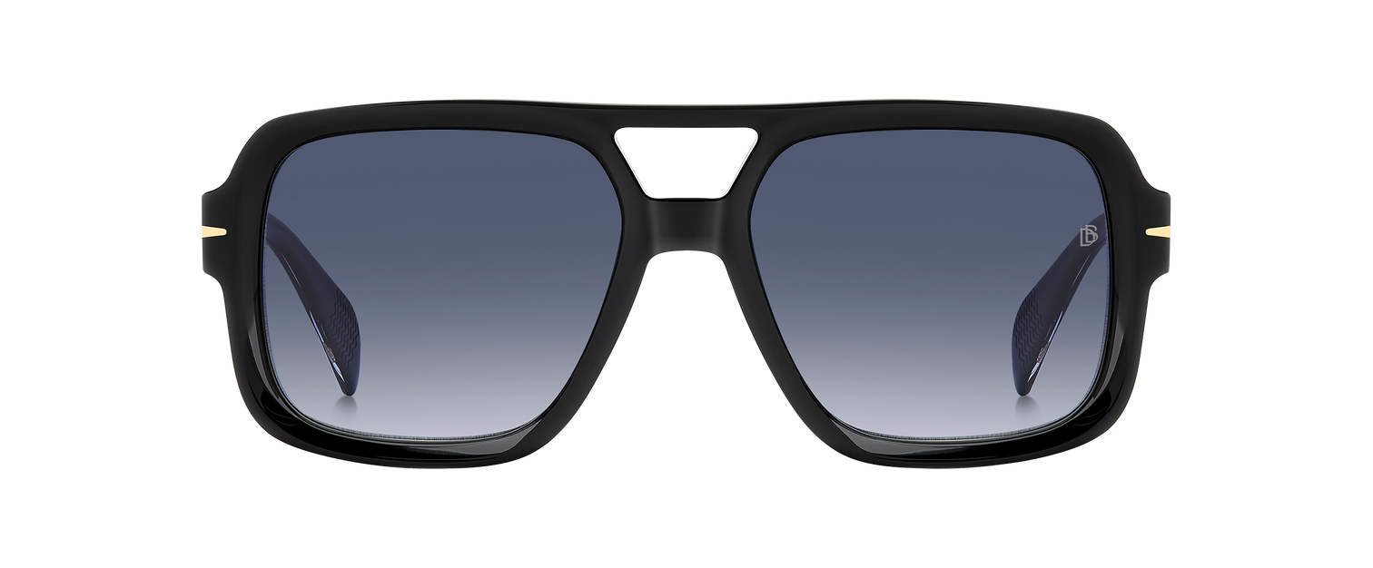 DB 7151/S - Black - Dk Blue Shaded