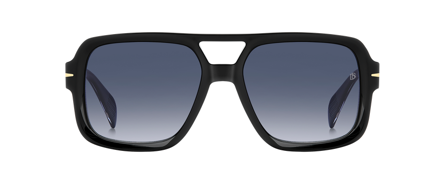 DB 7151/S - Black - Dk Blue Shaded