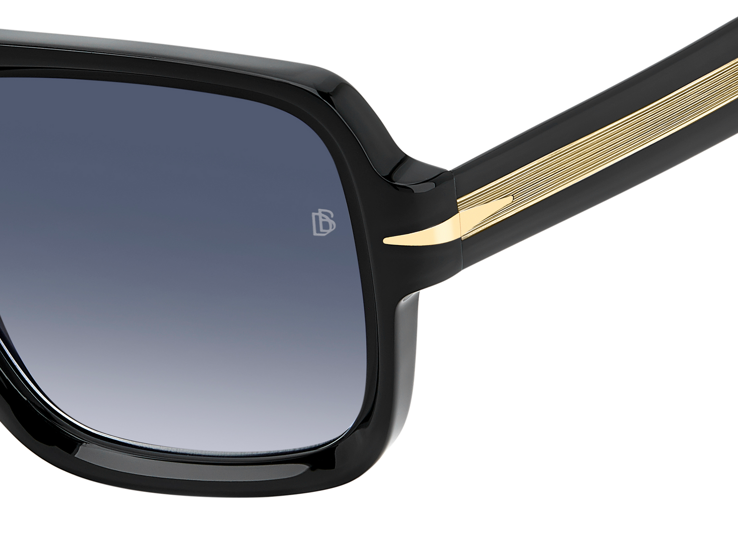 DB 7151/S - Black - Dk Blue Shaded