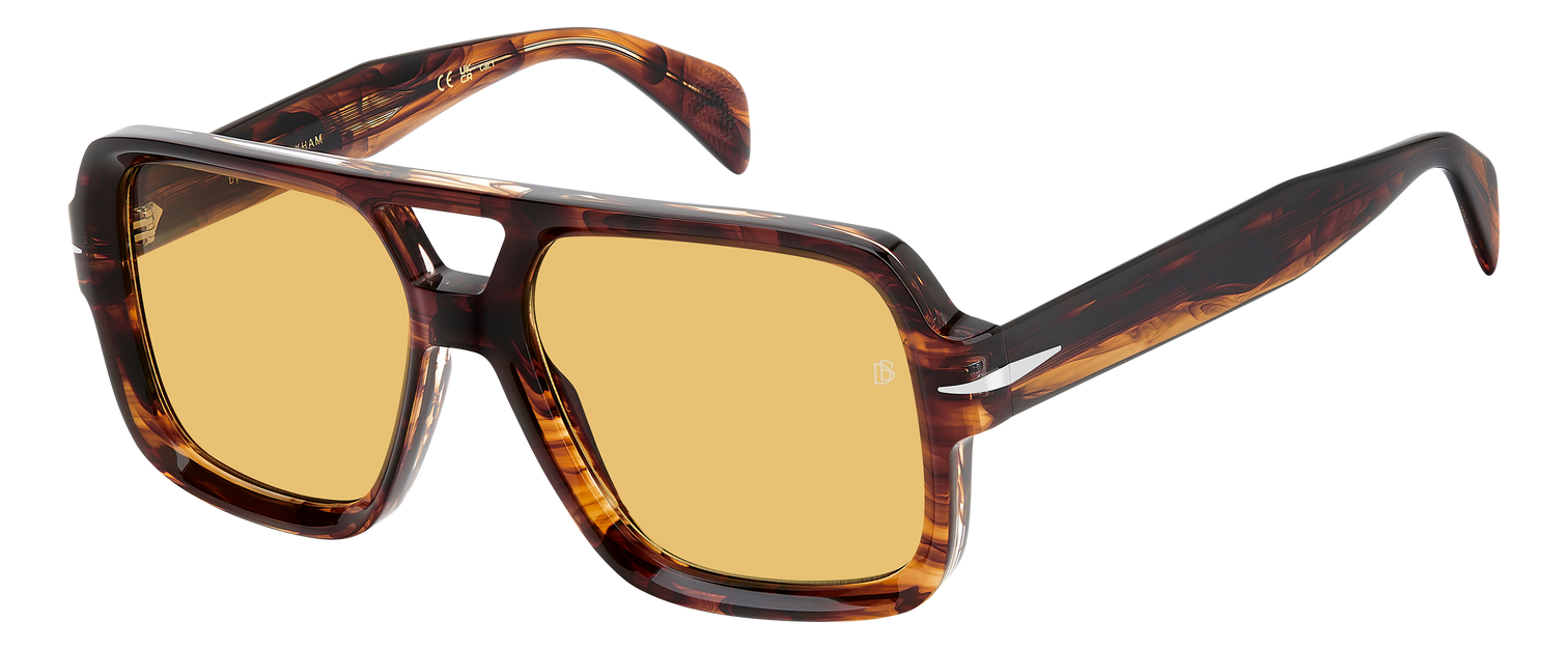 DB 7151/S - Brown Horn - Yellow